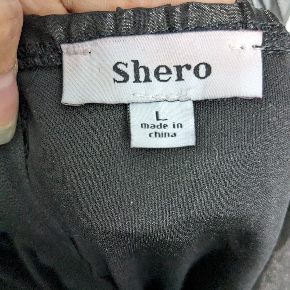 Shero New Formal Black Cocktail Mini Dress Size Large - Picture 5 of 5